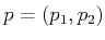 $ p =
(p_1,p_2)$
