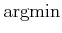 $ \operatornamewithlimits{argmin}$