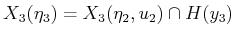 $ X_3({\eta}_3) = X_3({\eta}_2,u_2) \cap H(y_3)$