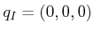 $ {q_{I}}= (0,0,0)$